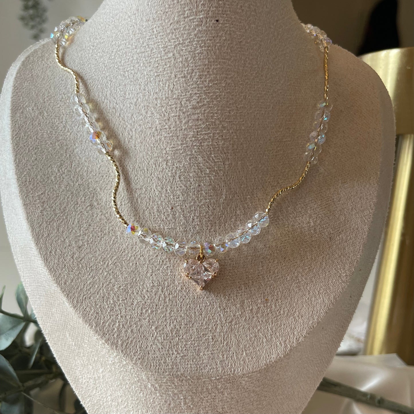 Collier Crystal Heart